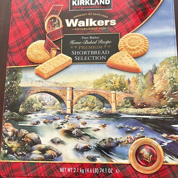 Large Empty Walkers Cookie Tin, Storage Canister for: Pantry Food Crafts & Toys - Picture 7 of 13